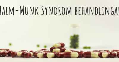 Haim-Munk Syndrom behandlingar