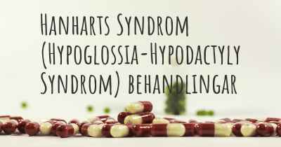 Hanharts Syndrom (Hypoglossia-Hypodactyly Syndrom) behandlingar
