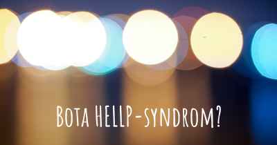 Bota HELLP-syndrom?
