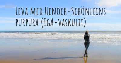 Leva med Henoch-Schönleins purpura (IgA-vaskulit)