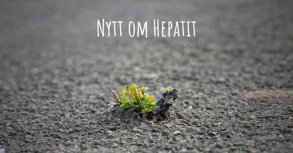 Nytt om Hepatit