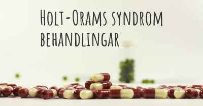 Holt-Orams syndrom behandlingar