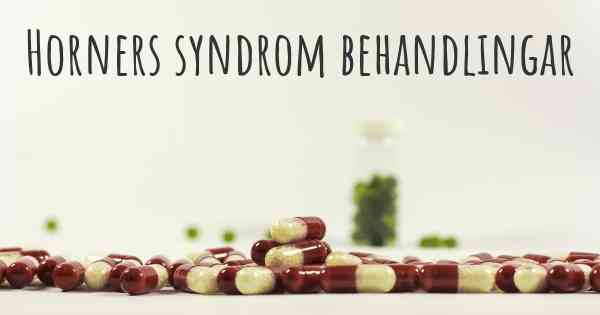 Horners syndrom behandlingar