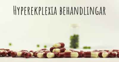 Hyperekplexia behandlingar