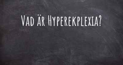 Vad är Hyperekplexia?