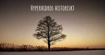 Hyperhidros historiskt