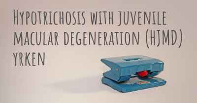 Hypotrichosis with juvenile macular degeneration (HJMD) yrken