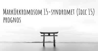 Markörkromosom 15-syndromet (Idic 15) prognos