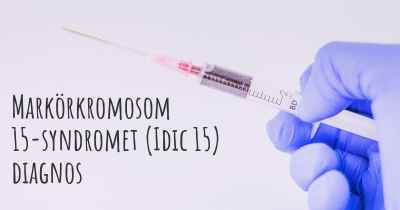 Markörkromosom 15-syndromet (Idic 15) diagnos