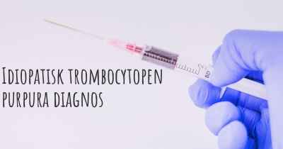 Idiopatisk trombocytopen purpura diagnos