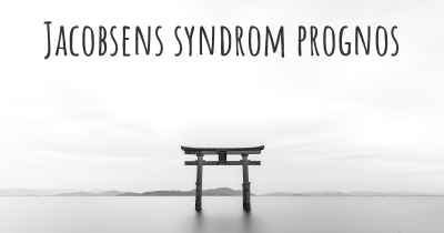 Jacobsens syndrom prognos