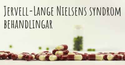 Jervell-Lange Nielsens syndrom behandlingar
