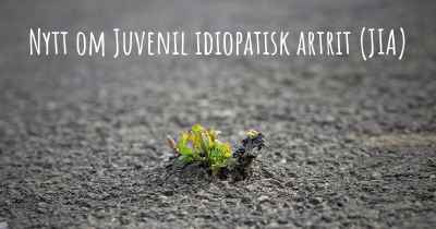 Nytt om Juvenil idiopatisk artrit (JIA)