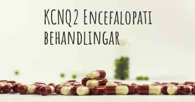 KCNQ2 Encefalopati behandlingar