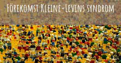 Förekomst Kleine-Levins syndrom