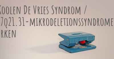 Koolen De Vries Syndrom / 17q21.31-mikrodeletionssyndromet yrken