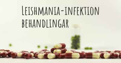 Leishmania-infektion behandlingar