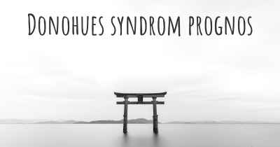 Donohues syndrom prognos