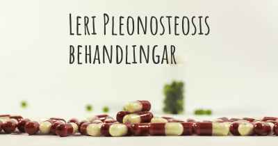 Leri Pleonosteosis behandlingar