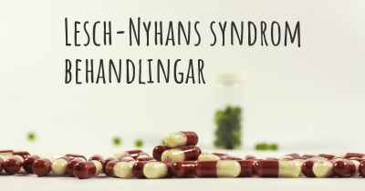 Lesch-Nyhans syndrom behandlingar
