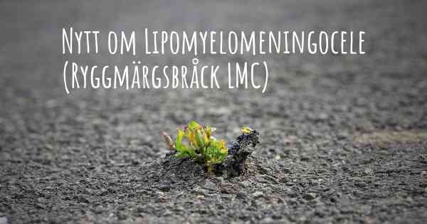 Nytt om Lipomyelomeningocele (Ryggmärgsbråck LMC)