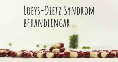Loeys-Dietz Syndrom behandlingar