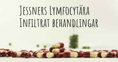 Jessners Lymfocytära Infiltrat behandlingar