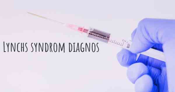 Lynchs syndrom diagnos