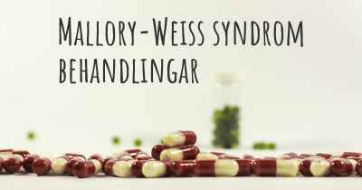 Mallory-Weiss syndrom behandlingar
