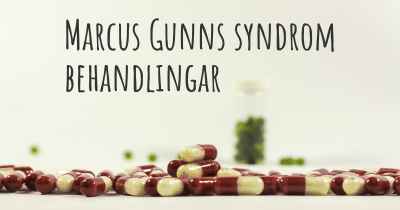 Marcus Gunns syndrom behandlingar