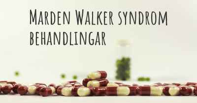 Marden Walker syndrom behandlingar
