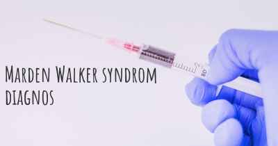 Marden Walker syndrom diagnos