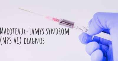Maroteaux-Lamys syndrom (MPS VI) diagnos