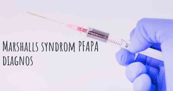 Marshalls syndrom PFAPA diagnos