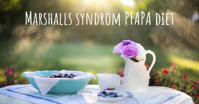 Marshalls syndrom PFAPA diet