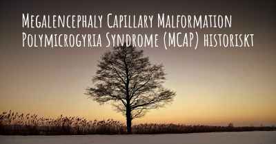 Megalencephaly Capillary Malformation Polymicrogyria Syndrome (MCAP) historiskt