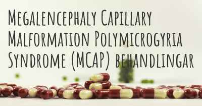 Megalencephaly Capillary Malformation Polymicrogyria Syndrome (MCAP) behandlingar