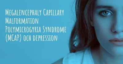 Megalencephaly Capillary Malformation Polymicrogyria Syndrome (MCAP) och depression