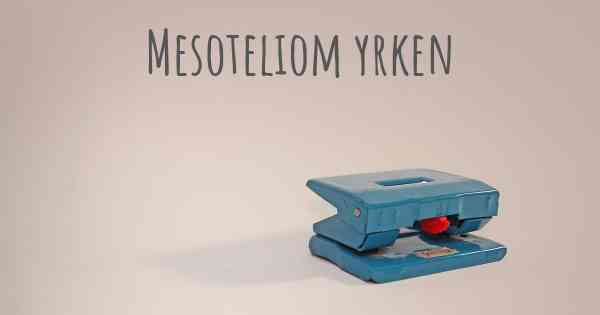 Mesoteliom yrken