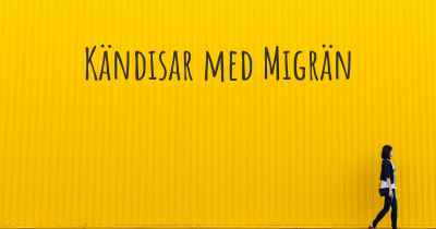 Kändisar med Migrän