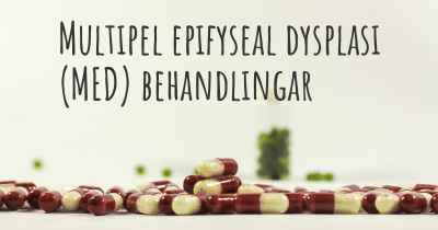 Multipel epifyseal dysplasi (MED) behandlingar