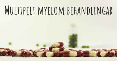 Multipelt myelom behandlingar