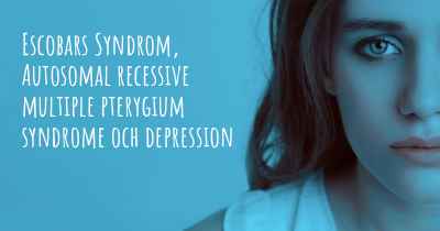 Escobars Syndrom, Autosomal recessive multiple pterygium syndrome och depression