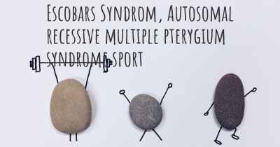 Escobars Syndrom, Autosomal recessive multiple pterygium syndrome sport