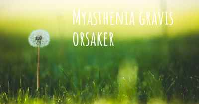 Myasthenia gravis orsaker