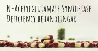 N-Acetylglutamate Synthetase Deficiency behandlingar