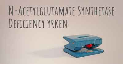 N-Acetylglutamate Synthetase Deficiency yrken