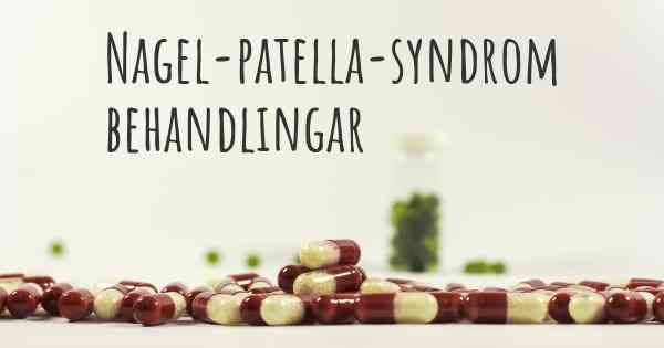 Nagel-patella-syndrom behandlingar