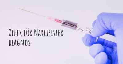 Offer för Narcisister diagnos