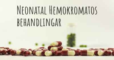 Neonatal Hemokromatos behandlingar